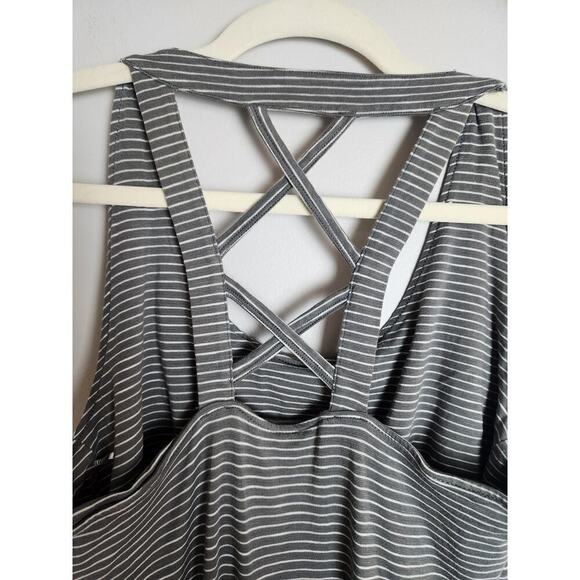 Toad and Co Montauket Long Dress Side Ruching Sz L Organic granolagirl outdoors - Picture 4 of 9